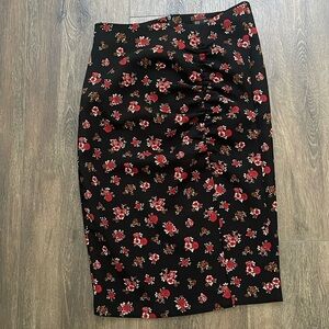 Zara Floral Pencil Skirt